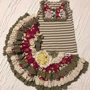 Mustard Pie top and skirt